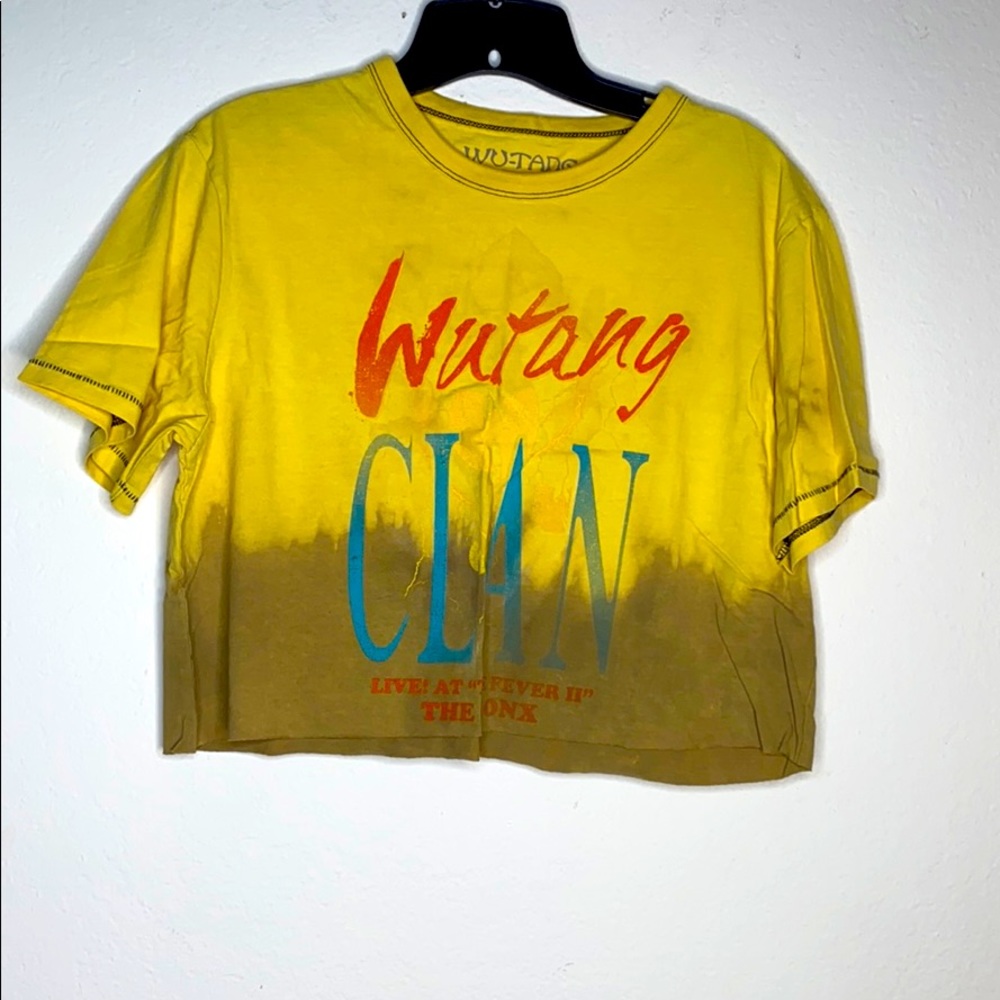 Bleached dyed crop top